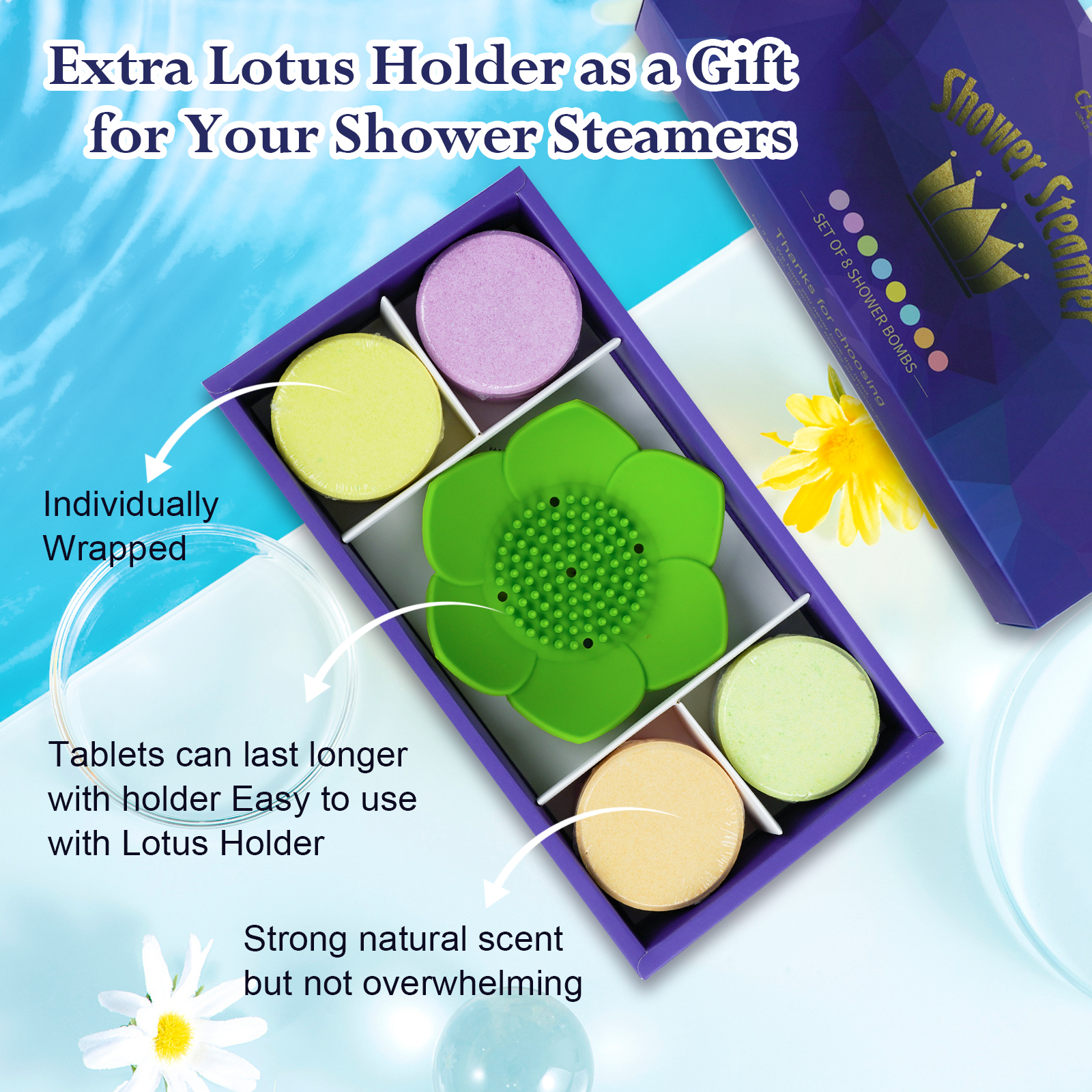 Lotus Shower Steamer/Soap Dish Holder