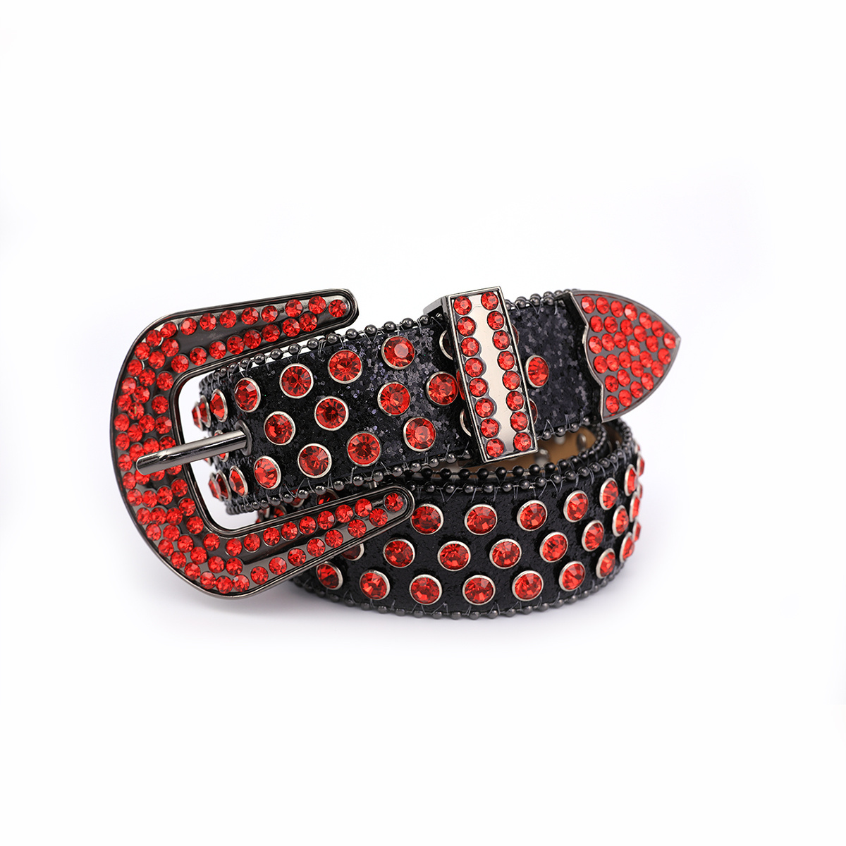 Men's Rhinestone Leather Belt, Fashion Western Cowboy Cowboy Blink Nail  Design Leather Leather Belt Inlaid Artificial Diamond Leather Belt For  Jeans - Temu Latvia