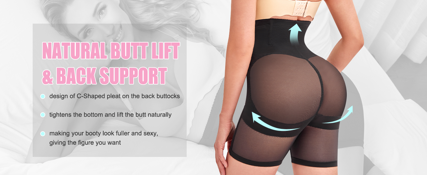 FANCYSIO Butt Lifting Shapewear Shorts for Women 2 Kuwait