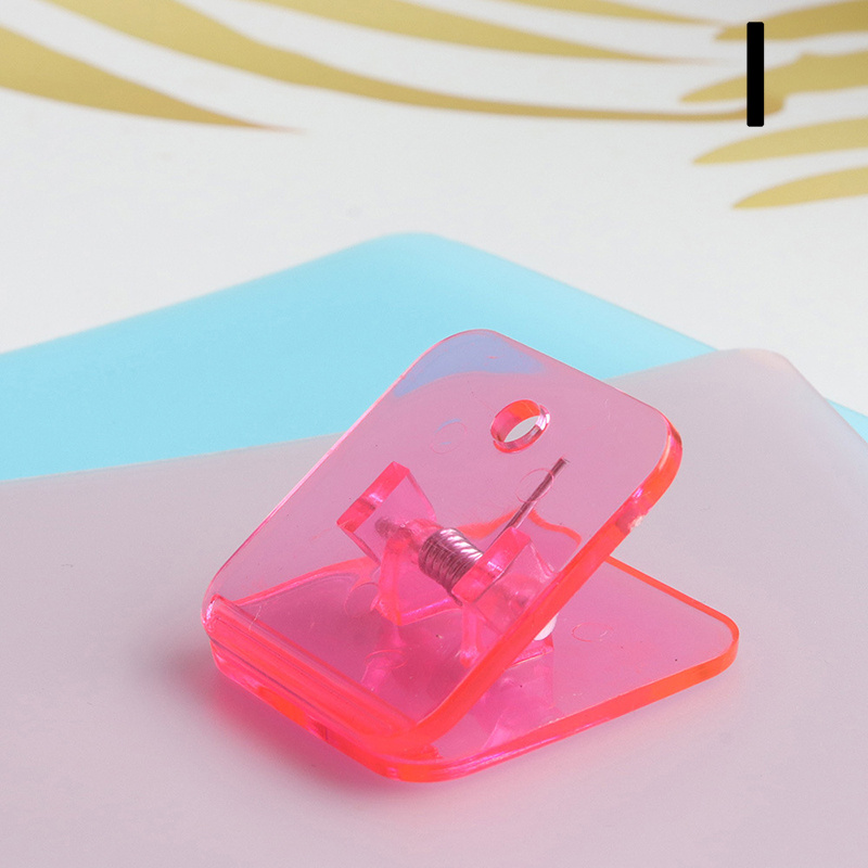 Acrylic Data Test Clip for Journal Diary, Triangle Shape, Long Tail Clip