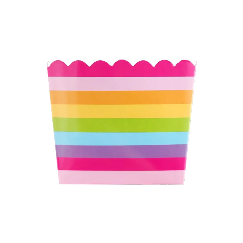 Small Box Pop Corn-theme Rainbow and Butterfly Multicolored 
