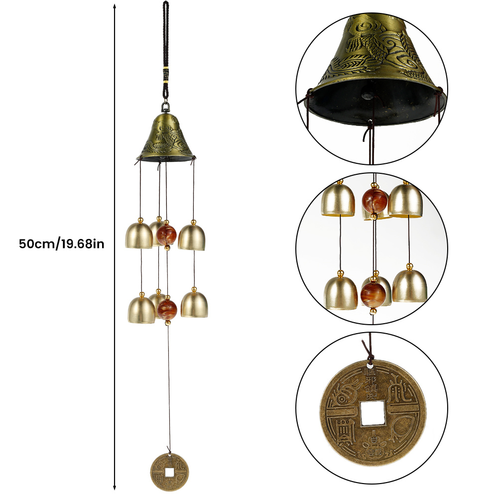 Cloches éoliennes de vacances en fer forgé, carillon triangulaire créatif,  décoration murale suspendue de cloche de jardin, décoration Feng Shui -  AliExpress