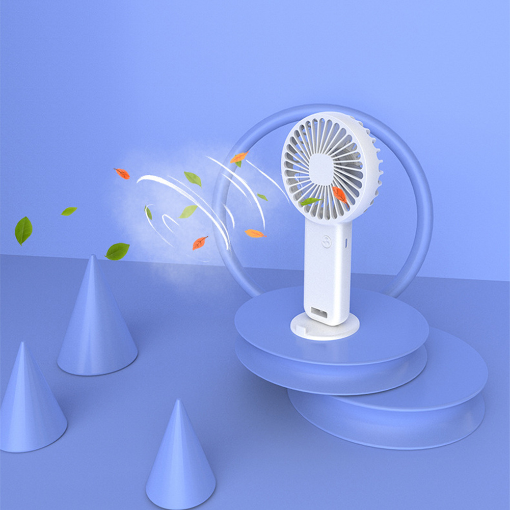 Portable Small Desktop Fan, USB Rechargeable Cooling Fan, Low Noise Eyelash Handheld Fan details 7