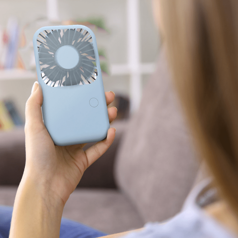 Mini Handheld Fan Battery Operated Small Personal Portable Fan Speed Adjustable USB Rechargeable Fan Cute Design Powerful Eyelash Fan For Home Office Car Outdoor Travel details 4