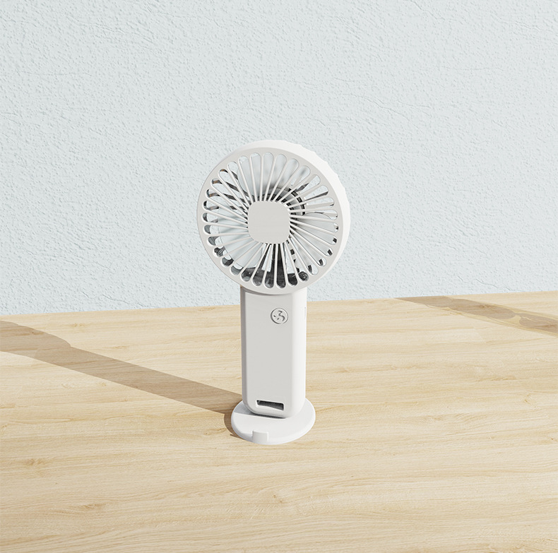 Portable Small Desktop Fan, USB Rechargeable Cooling Fan, Low Noise Eyelash Handheld Fan details 1