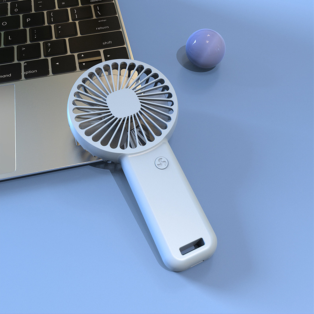 Portable Small Desktop Fan, USB Rechargeable Cooling Fan, Low Noise Eyelash Handheld Fan details 5