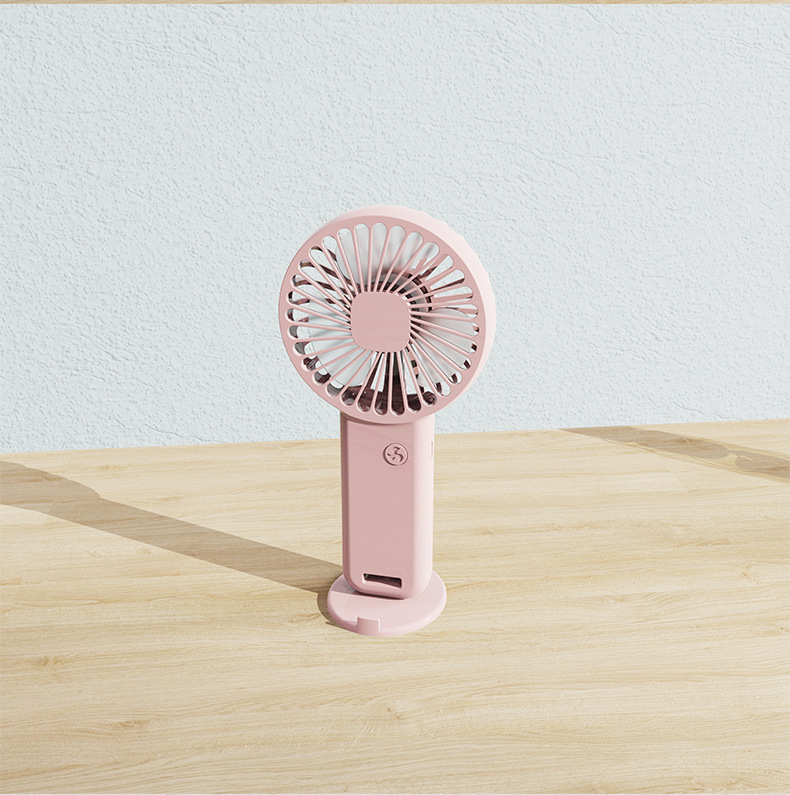 Portable Small Desktop Fan, USB Rechargeable Cooling Fan, Low Noise Eyelash Handheld Fan details 2