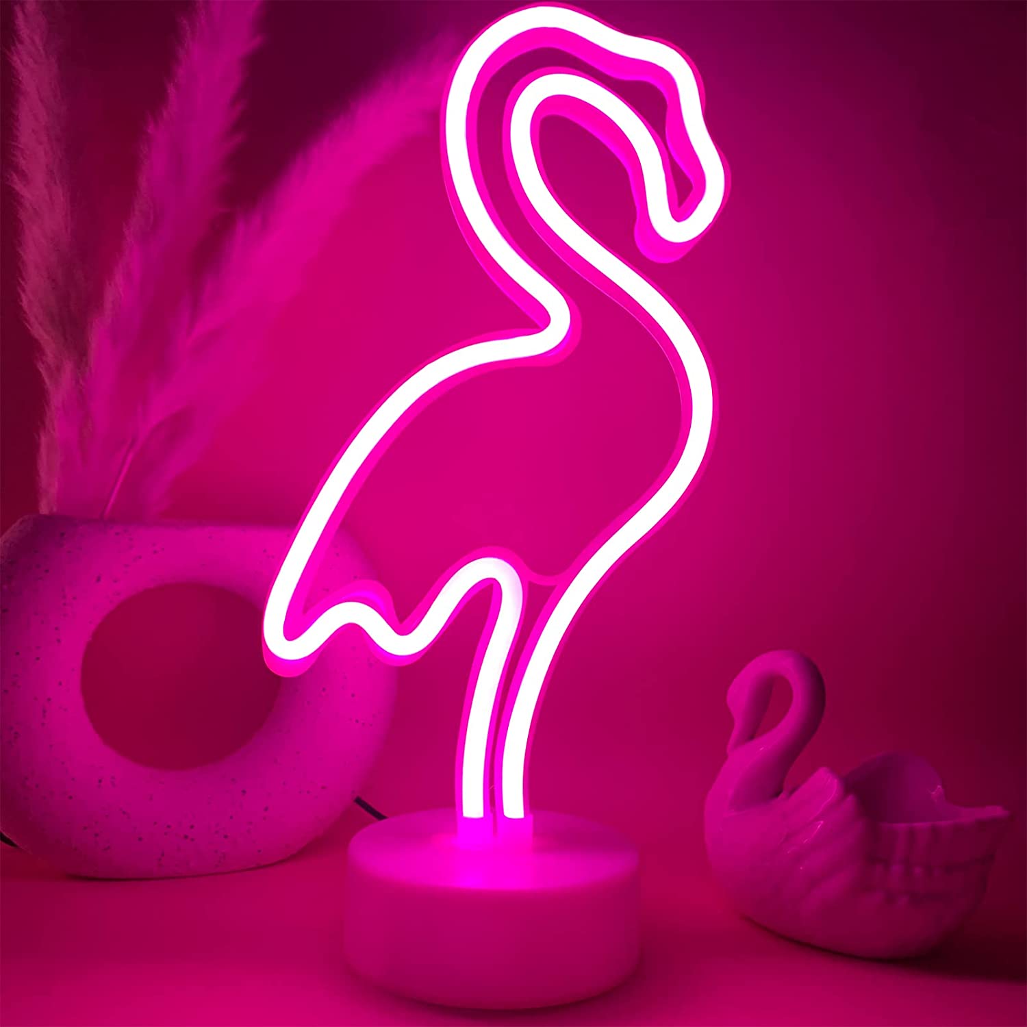 Neon Decorations Led Flamingo Neon Used For Desktop - Temu