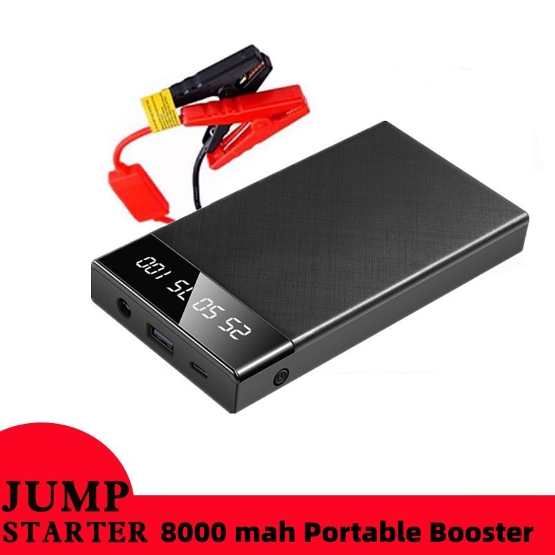 Car Jump Starter, Battery Power Bank For 8000mah Portable Emergency  Booster, Vehicle Emergency Starting Power Emergency Power Starter, Digital  Display