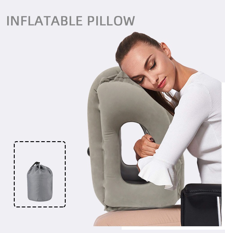 Inflatable Lumbar Pillow for Airplane Travel Lumbar Support Pillow for Car,  Office Chair Back Support Office Chair Back Support for Reducing Lower