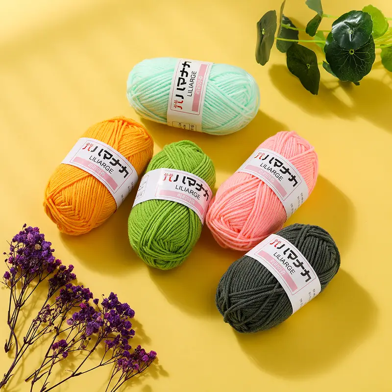 100g Velvet Yarn Soft Protein Cashmere Yarn Silk Wool Baby Yarn Crochet  Knitting Yarn DIY Hand-knitted Sweater