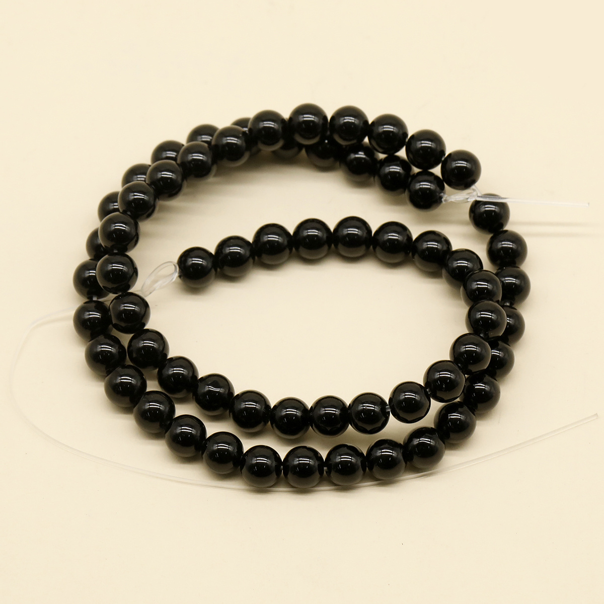 4-12mm Natural Stone Matte Black Agates White Onyx Smooth Loose Beads For  DIY Jewelry Making Charm Bracelet Necklace Accessories