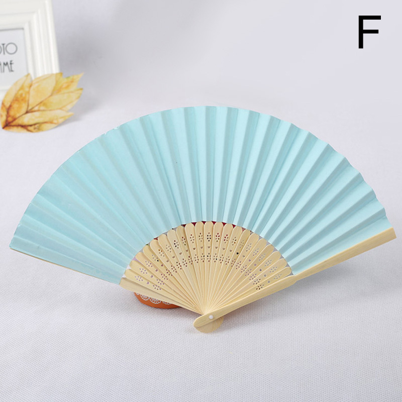 1PCS Chinese style Color paper fan blank folding fan children's