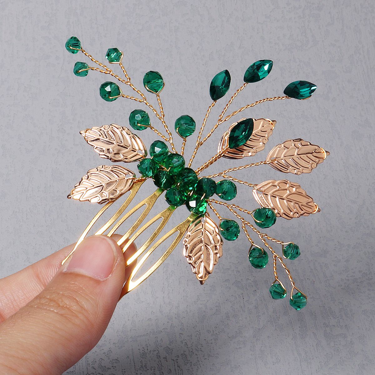 Alloy Leaf Crystal Hair Comb Rhinestone Bridal Hair Pin Wedding Headpiece  Accessories For Women Girls | Shop Now For Limited-time Deals | Temu