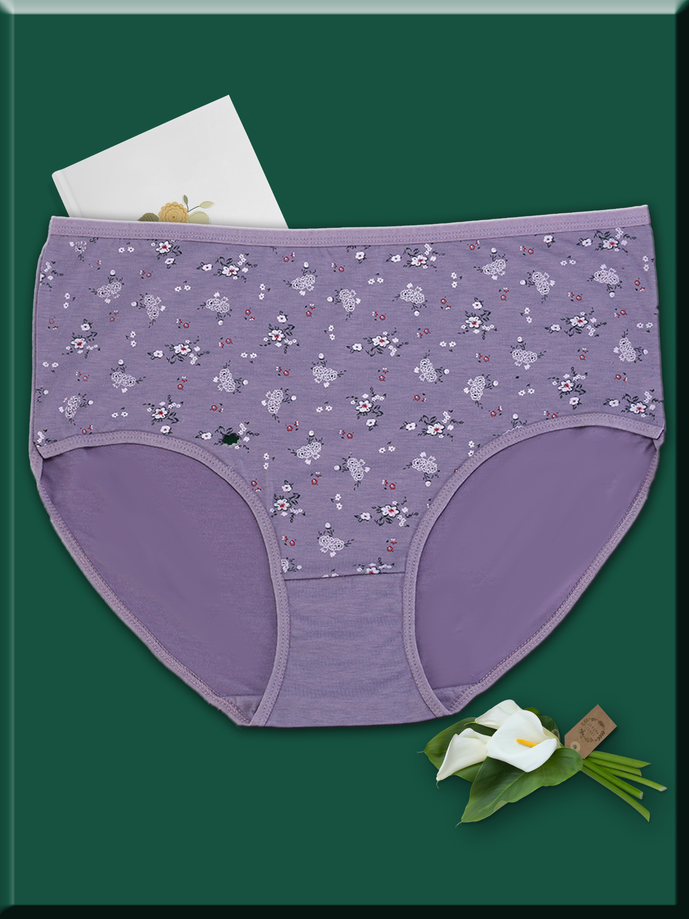 Floral Print Briefs Mother's Day Gift Cute Comfy Medium - Temu