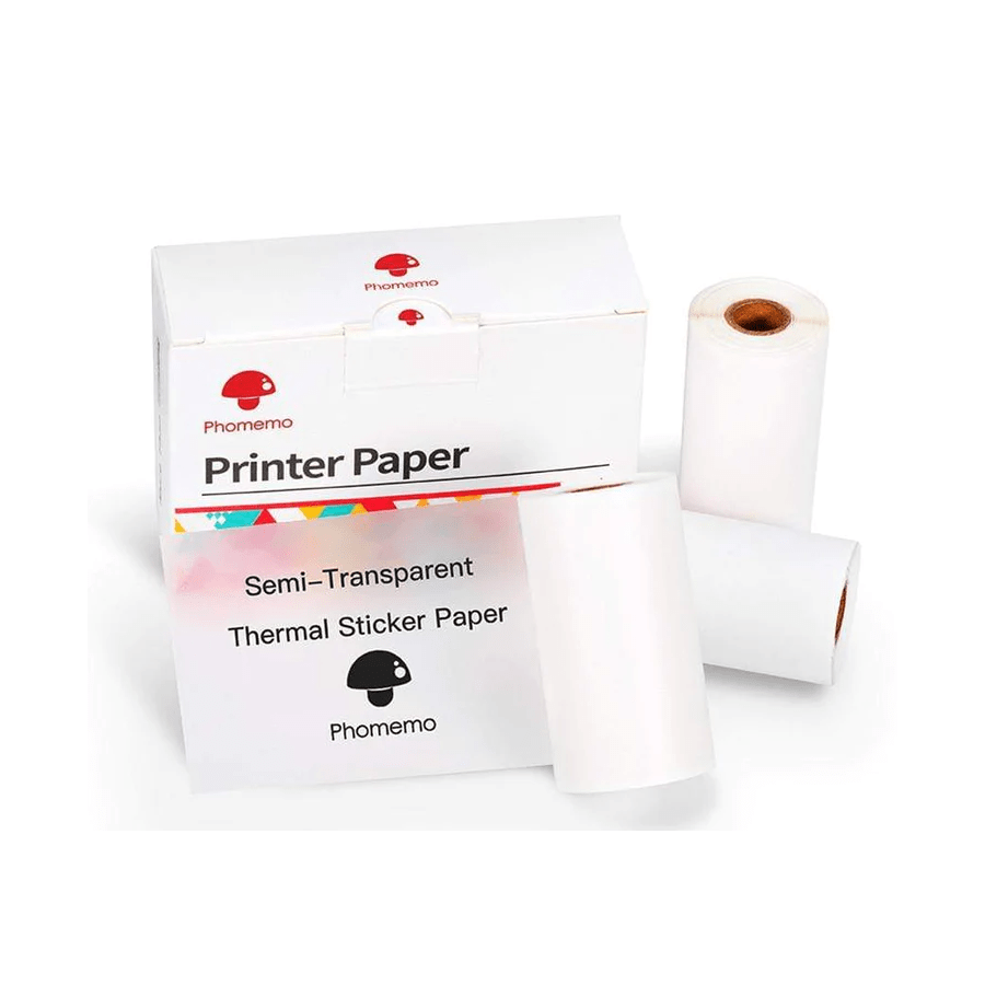 Lot de 3 rouleaux de papier thermique doré 53 mm x 3,5 m pour imprimante de  poche M02-M02 Pro-M02S-M03 A114 - Cdiscount Informatique