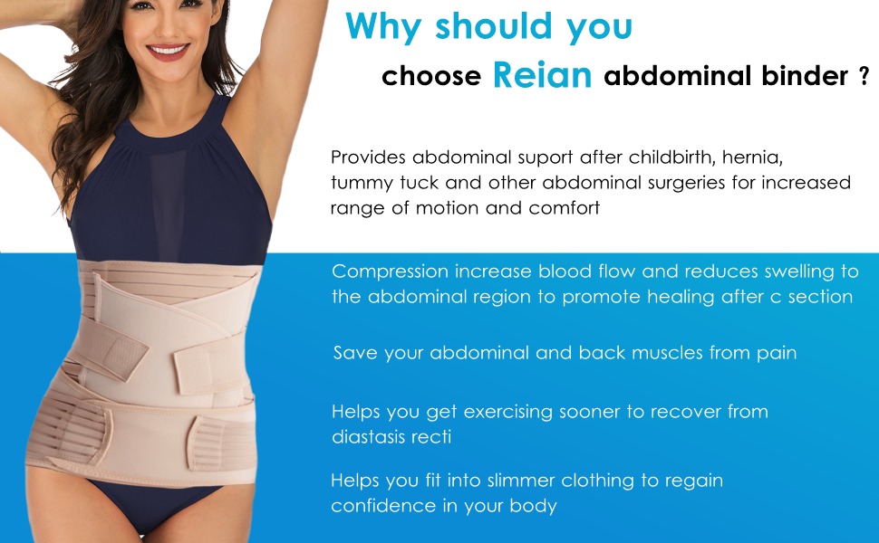 Abdominal Binder Post Surgery Postpartum Recovery Belly Band - Temu