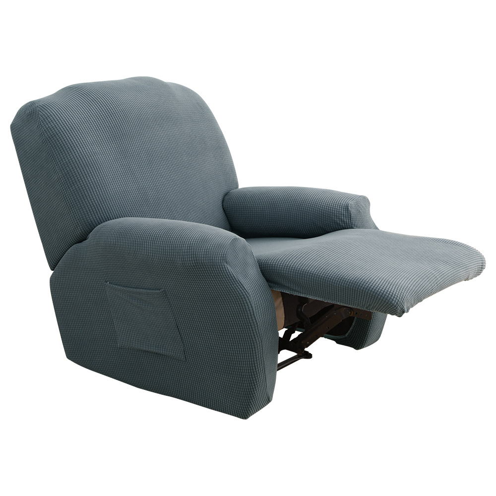  Funda impermeable de sofá antideslizante, protector de muebles  resistente a las manchas, con lazo, funda de sofá con funda de asiento  múltiple para silla reclinable, sofá H de 4 plazas XL (