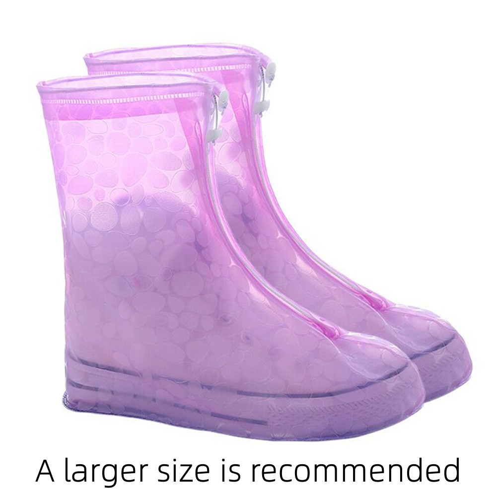 Couvre-Chaussures Imperméables Réutilisables Badaren - Silicone Antidérapant - Pour Pluie Et Neige - Tailles S à XL