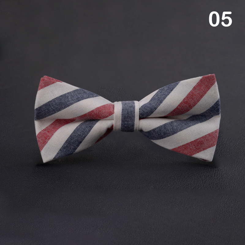 Striped Butterfly Bow Ties Cravat For Wedding Party