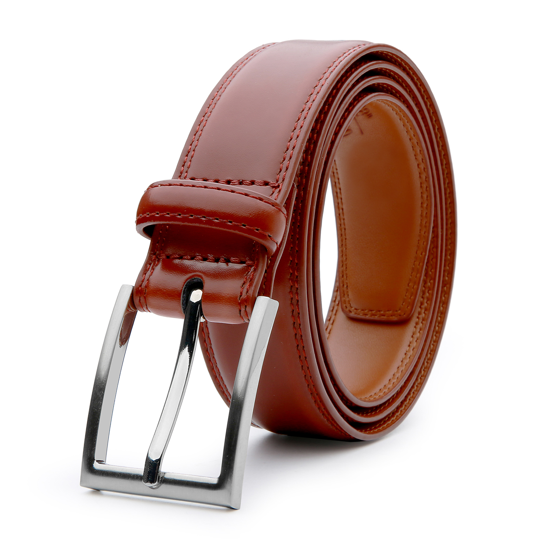  Mens Leather Belt Casual 1 Inch Fashion Trouser Belt 