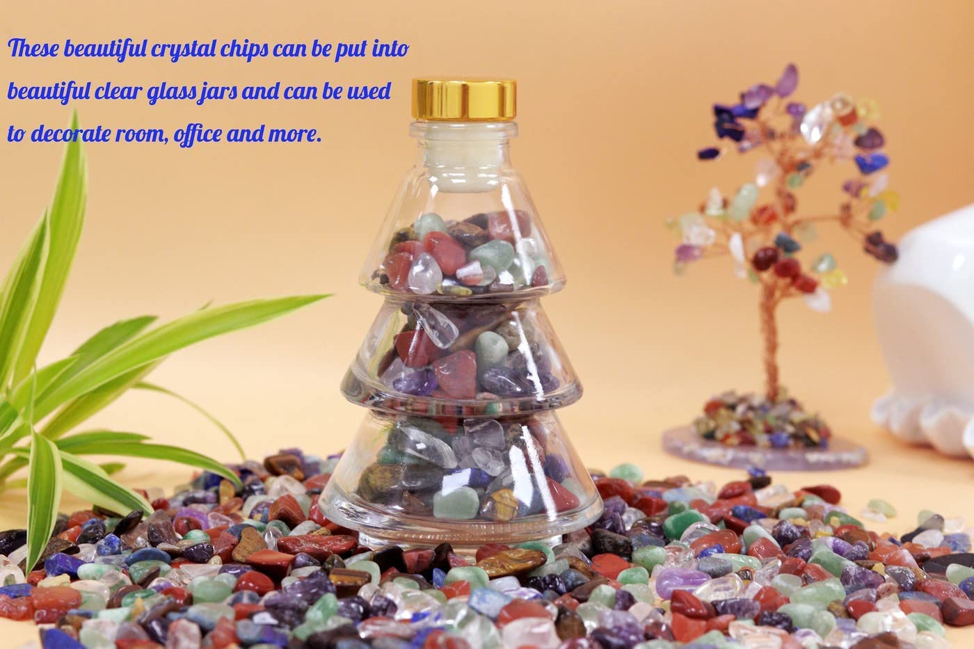  1 botella de cristal natural para decoración del hogar, piedra  curativa, piedras naturales pulidas, botella de la suerte, regalos de  cumpleaños, cuarzo rosa, 3.150 x 0.866 in, piedra natural, protección del