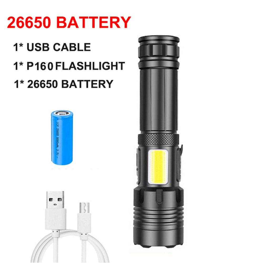 10400mAh Battery XHP360 Super Bright Led Flashlight 36-core LED High Power  XHP160 16-core Torch Light Type-c USB Camping Lamp