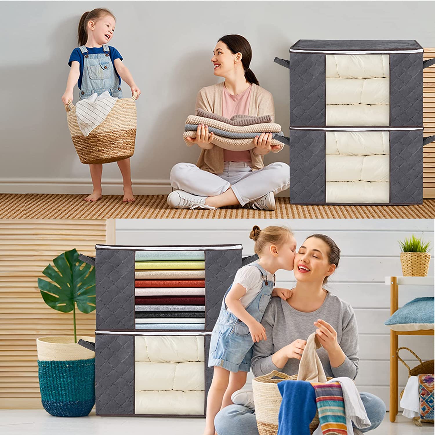 Storage Bag Finishing Quilt Quilt Big Bag Clothes Packing Temu