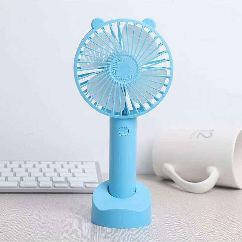 Plain Handheld Electric Fan Data Line Color Block Cute - Temu