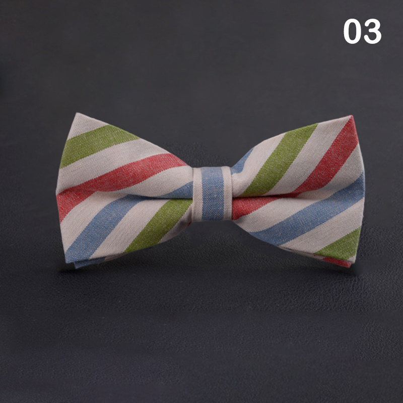 Striped Butterfly Bow Ties Cravat For Wedding Party