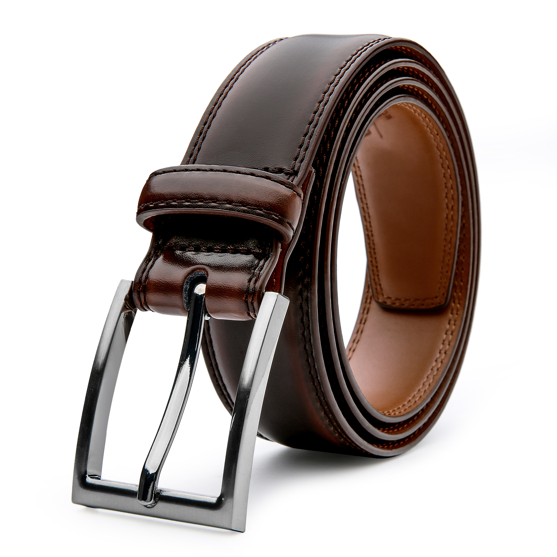 Buy Classic Mens Beige Belt For Trousers - Real Leather