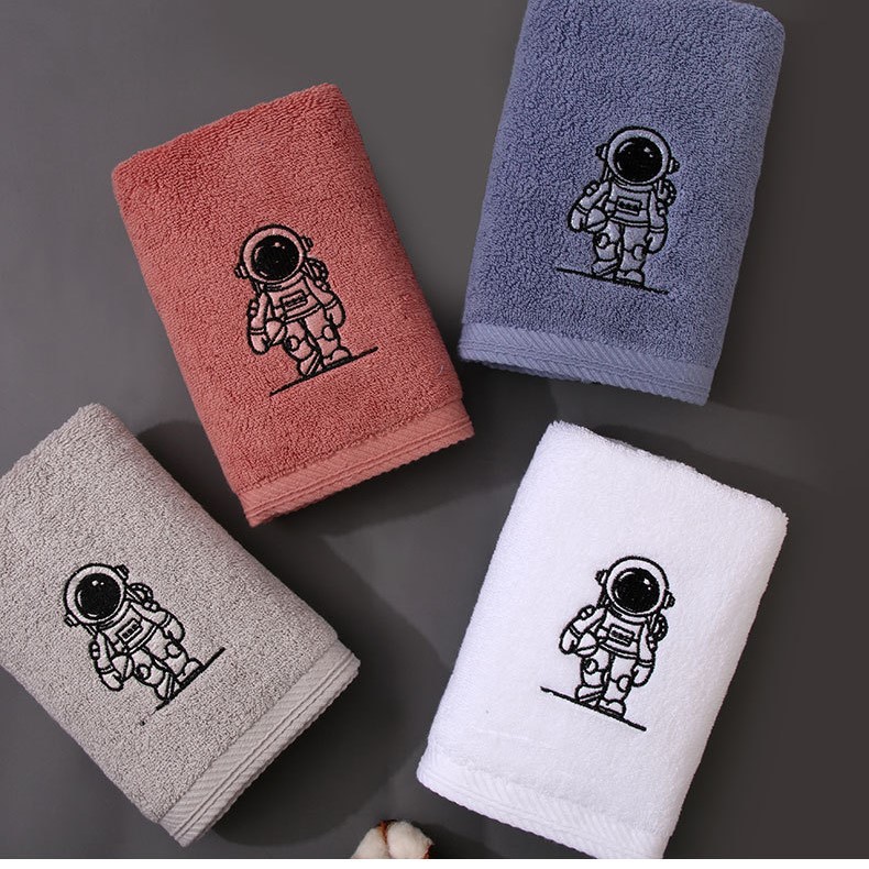 Hand Towel With Embroidery Astronaut Pattern, Super Absorbent Face Towels,  Quick Dry Towels, Super Soft, For Home Use - Temu