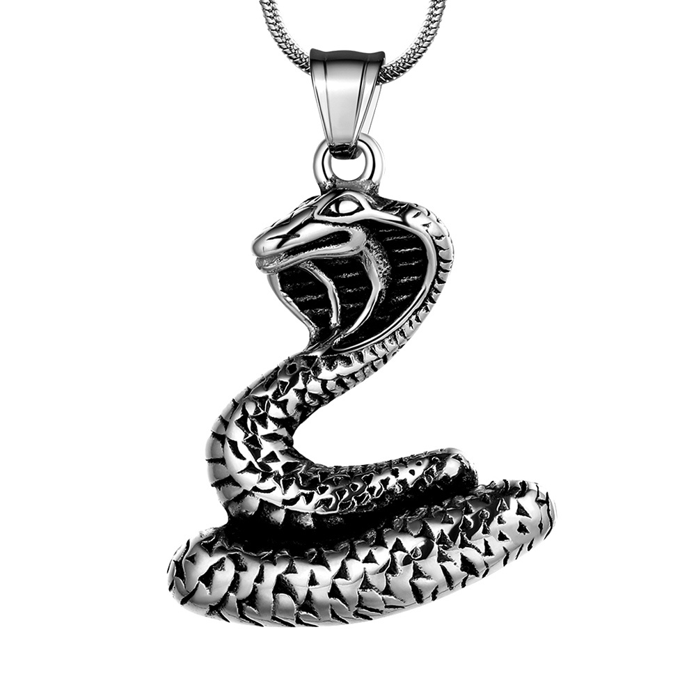 Rattlesnake Stainless Steel Snake Bracelet, Stainless Steel / Silver