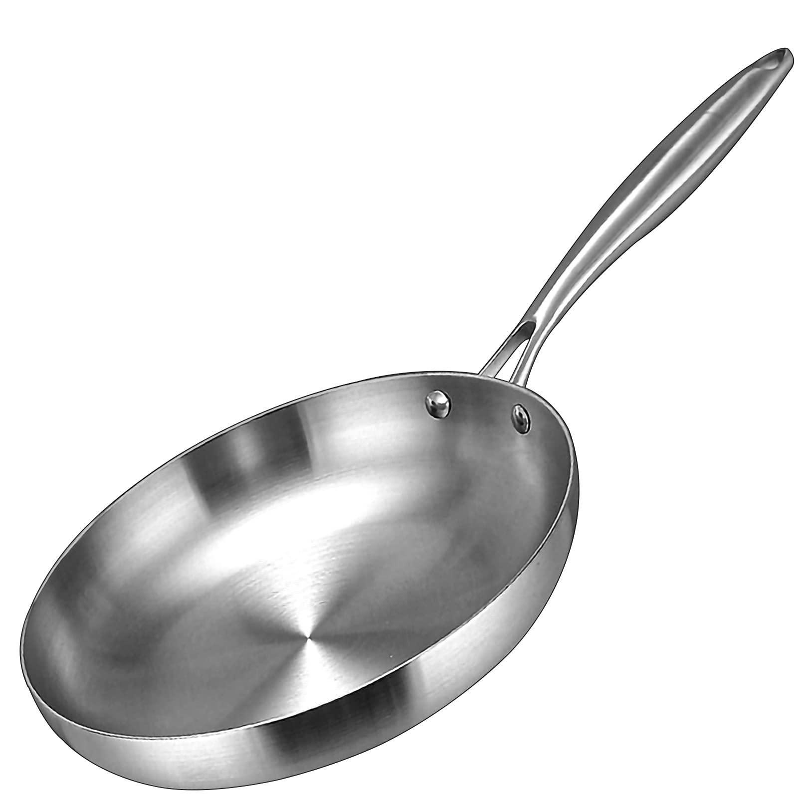 Five Ply 304 Surgical Stainless Steel handled pan 12 Crepe Pan