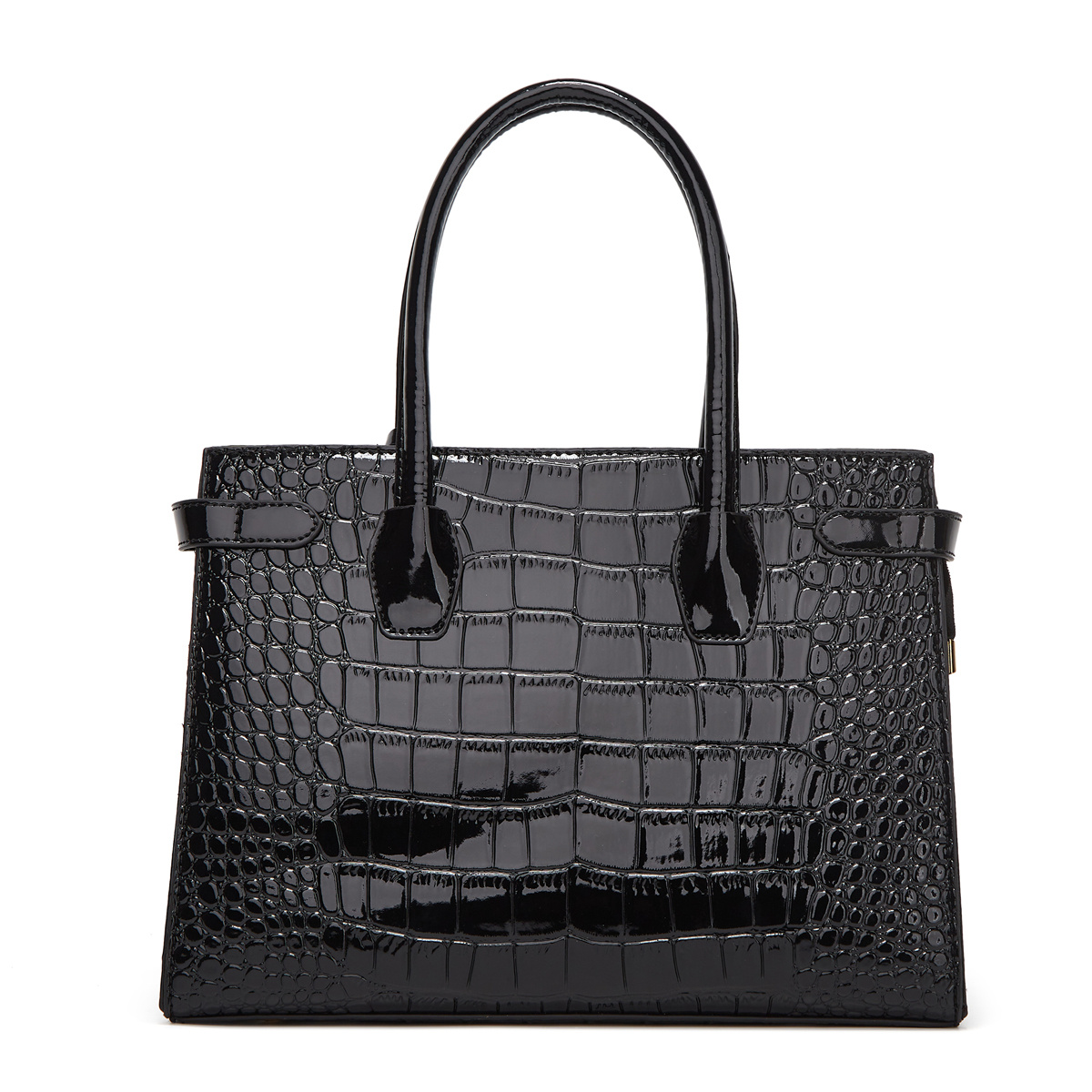 Crocodile Pattern Tote Bag, Elegant Large-capacity Satchel Bag, Faux ...