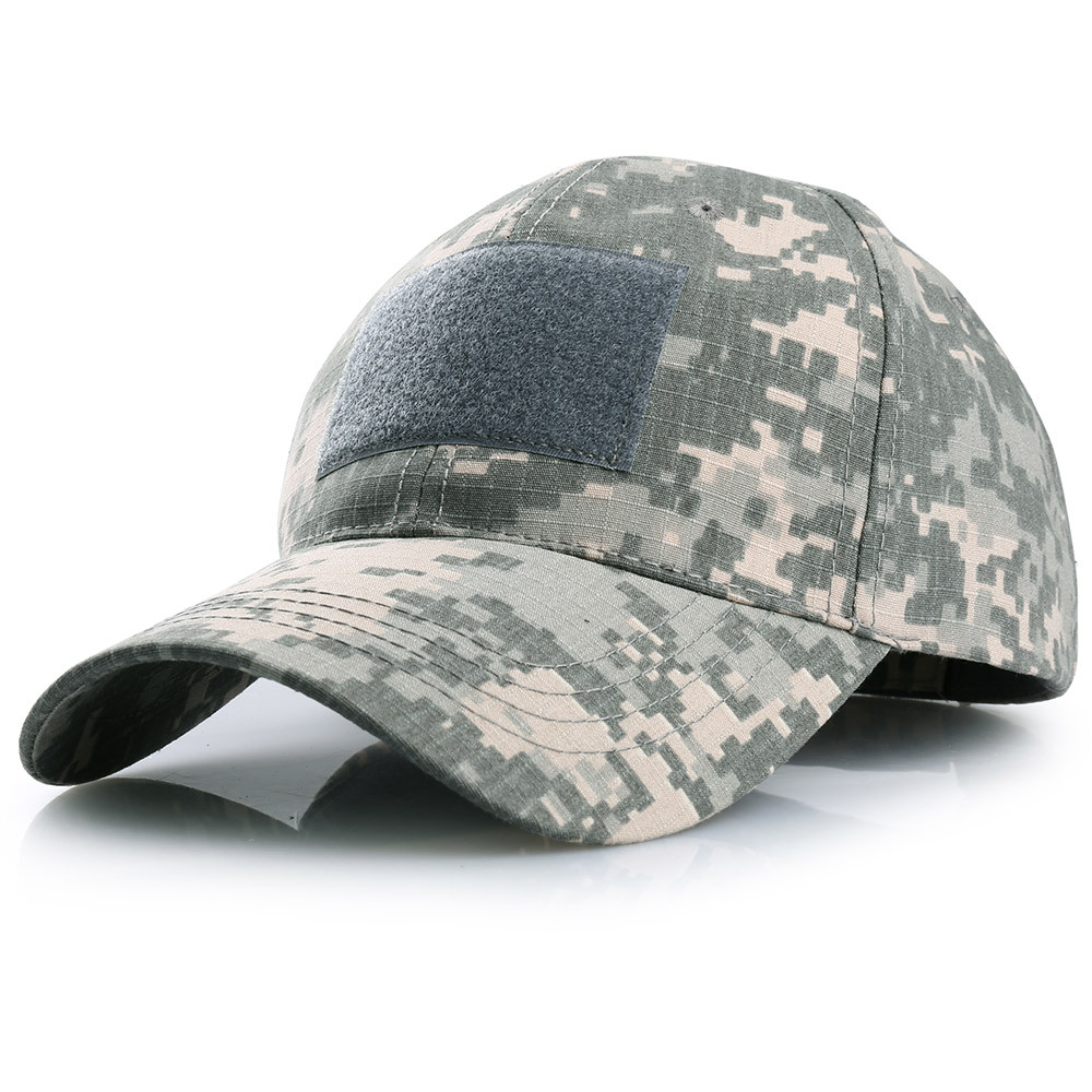 Camouflage Tactical Operator Adjustable Baseball Trucker Sun Shade Hat For Fishing Sports Hunting Hiking Men Women