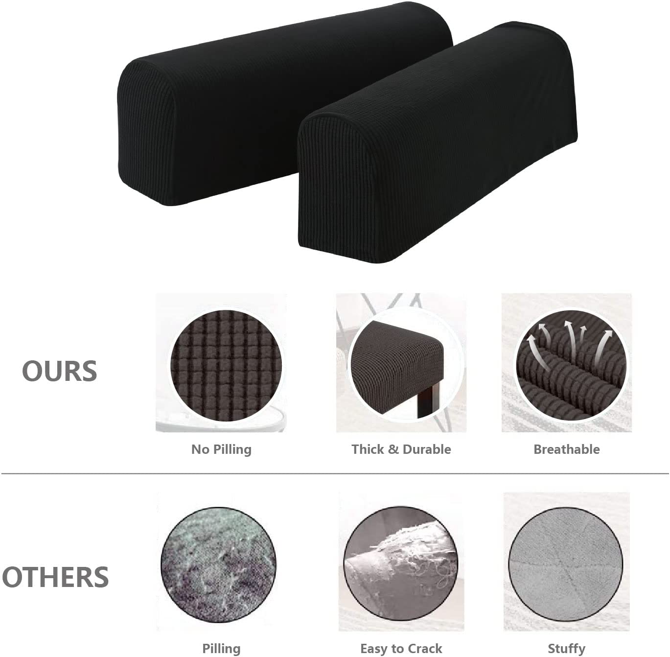 Couch Arm Covers Chairs Stretch Armchair Cover Polyester Temu