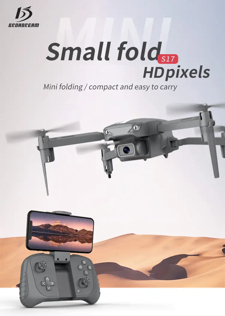 s17 foldable drone:dual camera, s17 foldable drone dual camera vr 3d led light obstacle avoidance gesture talking photo more plus carrying bag details 0