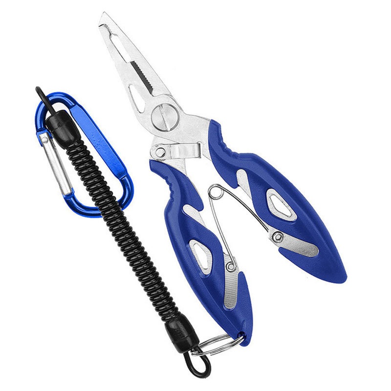 2Pcs Fishing Pliers Line Cutter Hook Remover with Lanyard Pouch
