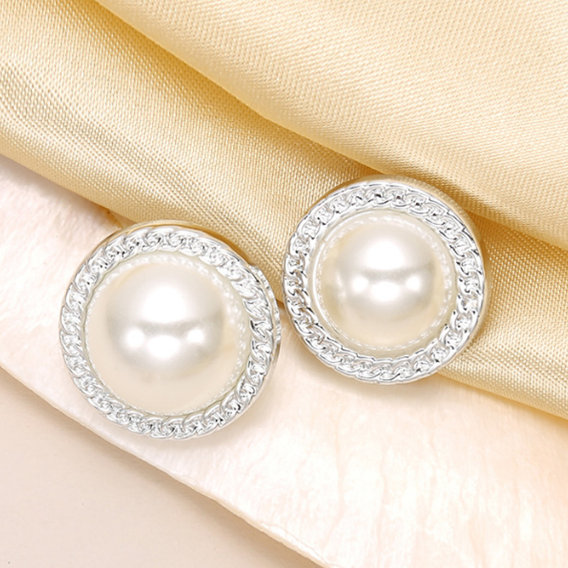 HENGC Classical Round Faux Pearl Sewing Buttons For Clothing