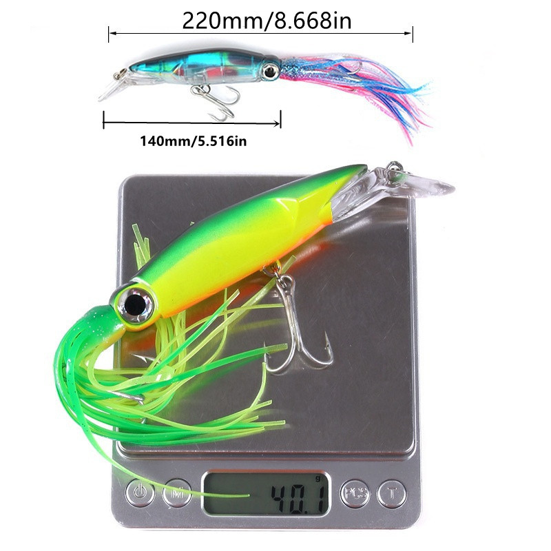 CLISPEED 30pcs Simulation Octopus Lure Bass Fishing Lures Plastic Lures  Octopus Baits Artificial Fishing Bait Saltwater Fishing Hooks Octopus Lures