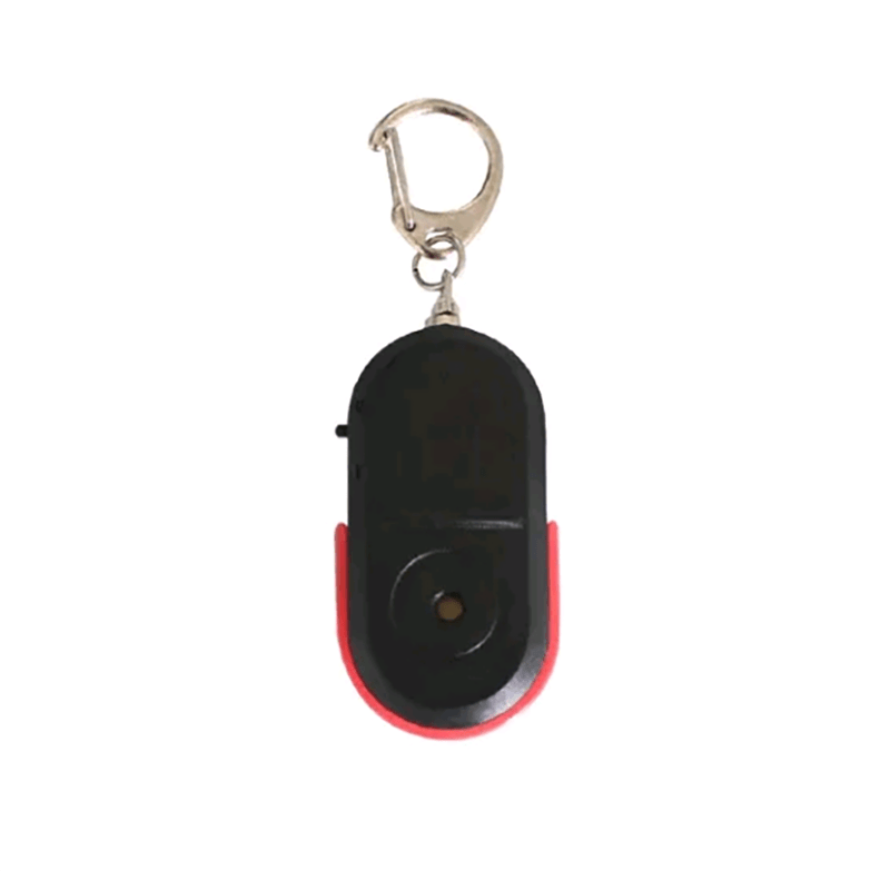 Sound Control Lost Key Finder Locator Keychain LED Light Torch Mini  Portable Whistle Key Finder Bag Charm Keychain