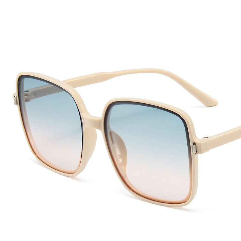 Gradient Color Square Sunglasses Women's Trend Simple Large Frame