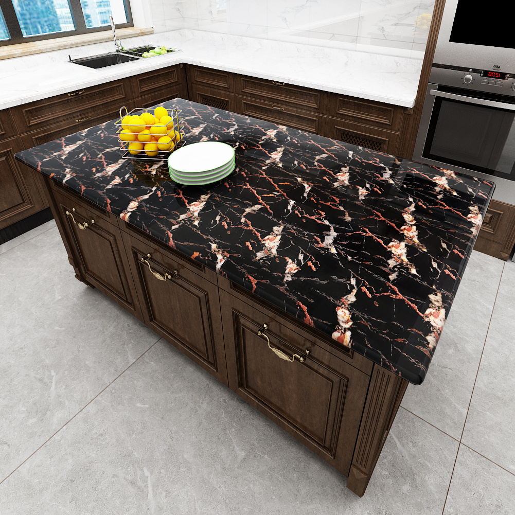 Transform Your Living Room With Selfadhesive Marble Tile Wallpaper Waterproof & Heat