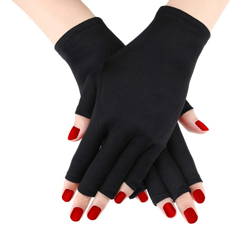 1 paire de gants de protection anti-UV manucure