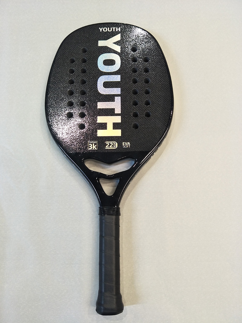 Beach Tennis Racquet With Carrying Bag Carbon Fiber 3k Racket