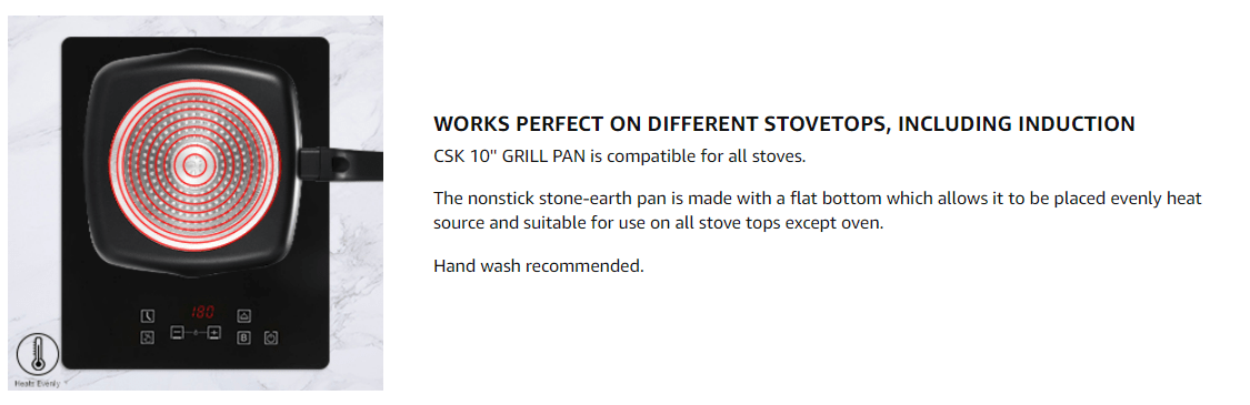 Csk Non-stick Frying Pan With Lid - Ultimate Nonstick, Toxic-free, Easy To  Clean - Ideal For All Stoves And Induction Cookers - Deep Square Omelette  Pan For 2-3 People - Temu