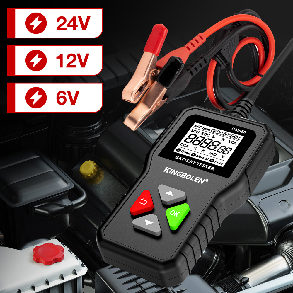 Boost Your Car's Performance Instantly - BM550 6V/12V/24V Battery Tester