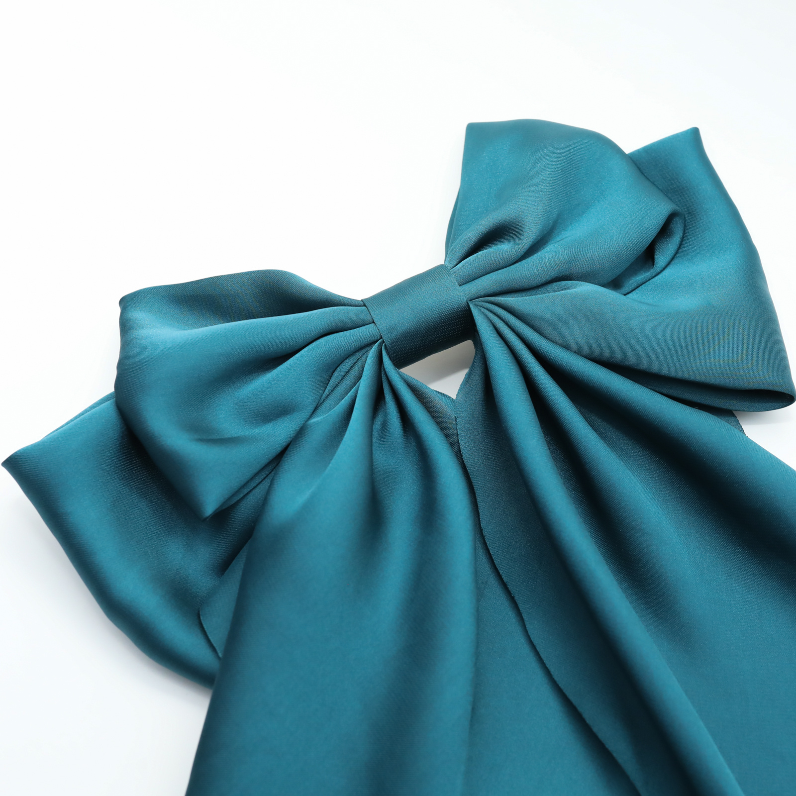 Elegant Vintage Satin Oversized Bow Hair Clip Prom Special Temu