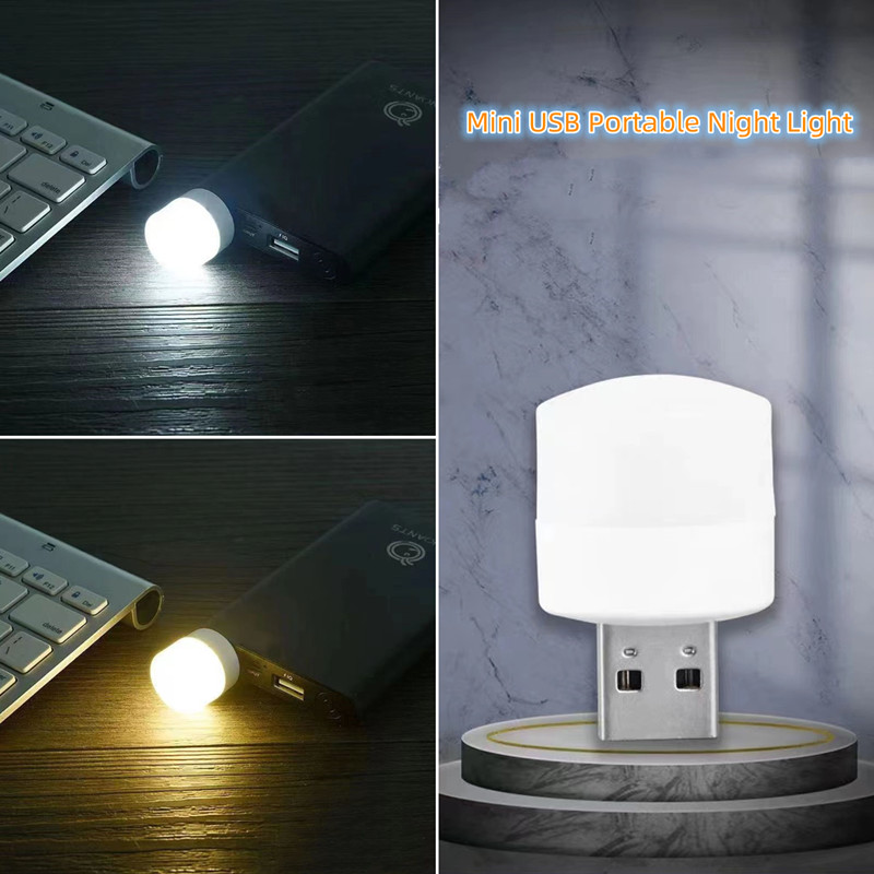 1 Stk. tragbares Mini-USB-Nachtlicht für Auto, Schlafzimmer, Kinderzimmer,  Badezimmer, dekoratives Licht, leicht zu transportieren